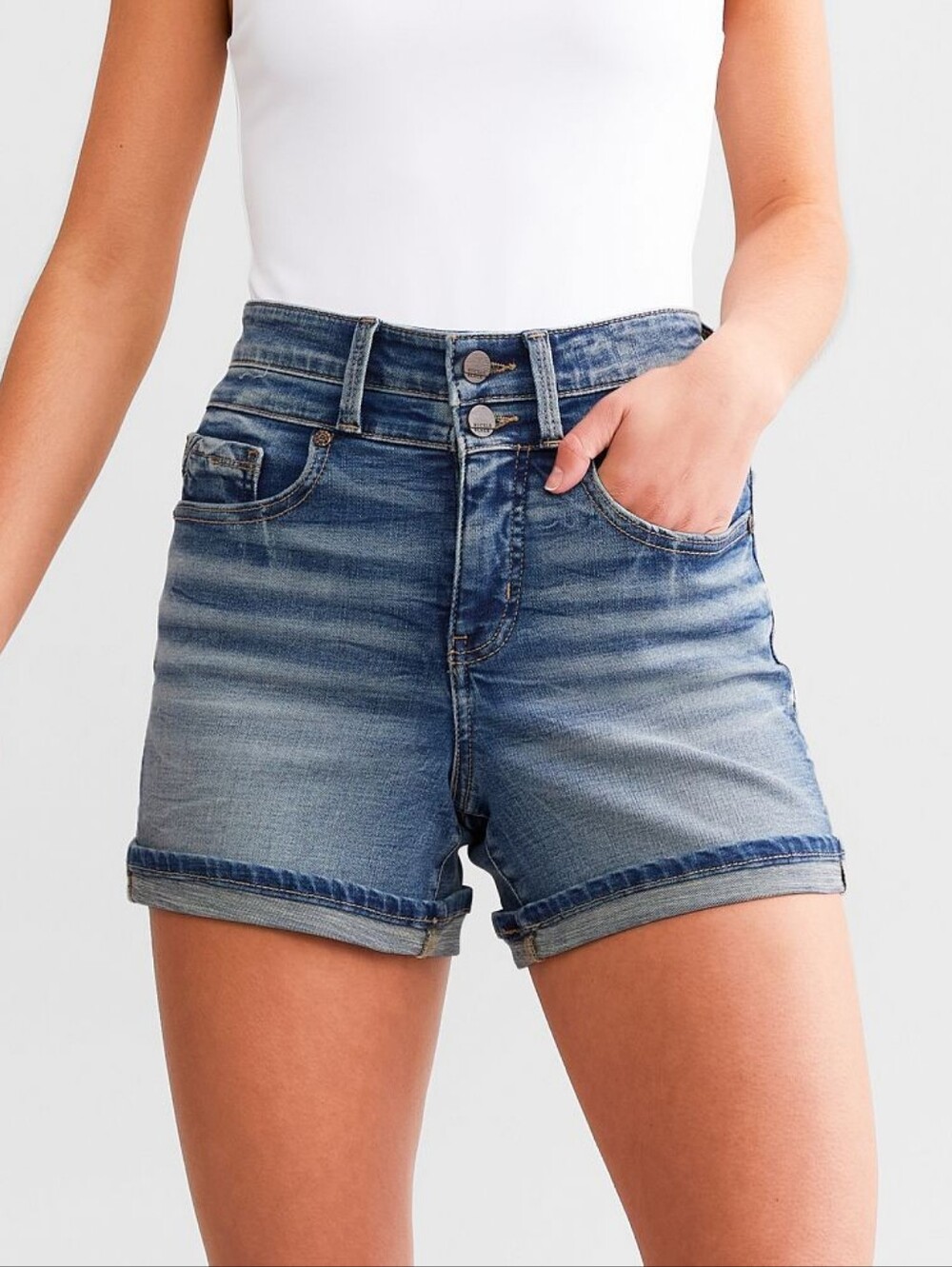 Buckle Black Fit 75 High Rise Shorts Sz 32 Style BBW1555 Fits Sz 14